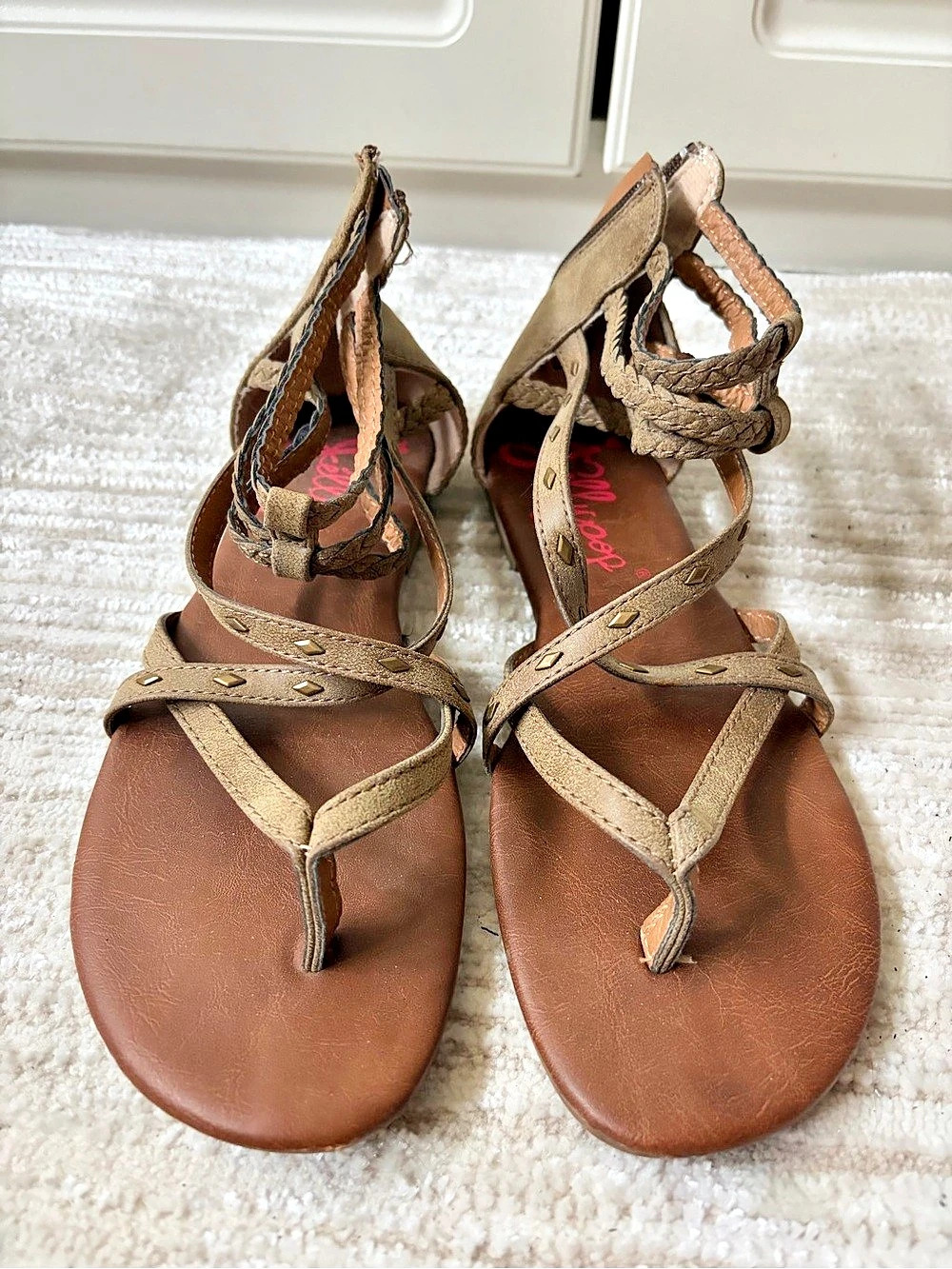 Jellypop Strappy Brown Sandals